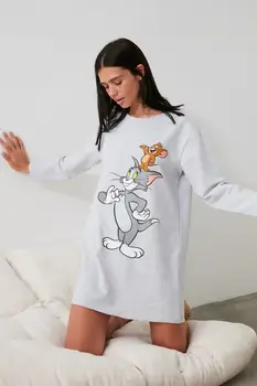 Trendyol Tom & Jerry Spausdinti Megzti Pižamą THMAW21GC0009
