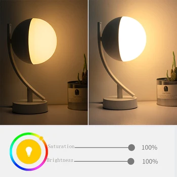Tuya wifi smart stalo lempa led akių apsauga smart spalvingas skaitymo šviesos balso kontrolės LED mėnulis stalo lempa