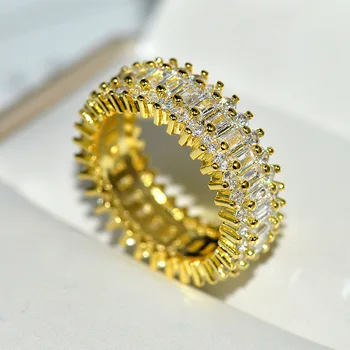 Unikalus Dizainas CZ Žiedas Asfaltuotas Austrijos Cirkonis Mados Moterų Žiedas Papuošalai dovana vestuvių vestuvinis žiedas