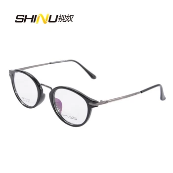 Vintage retro apvalių akinių rėmelių akinius dizaineris prekės akinių rėmeliai moterų oculos de grau feminino TR3016