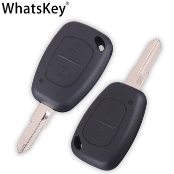 WhatsKey 2 Mygtuką, Automobilio Nuotolinio Klavišą 433Mhz ID46 Mikroschemą Renault Trafic 2 Vivaro Movano Kangoo NE73/VAC102 Disko Pakeitimo pagrindinių