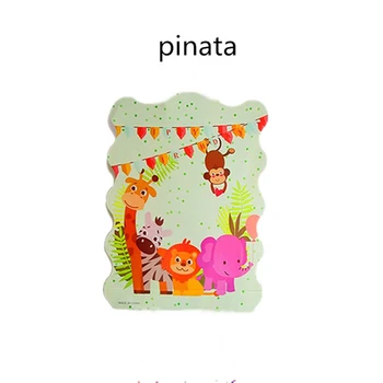 Šalis pinata gyvūnų džiunglių tema šalies prekių gimtadienio prekes vaikams šalis dekoro šalies žaislai