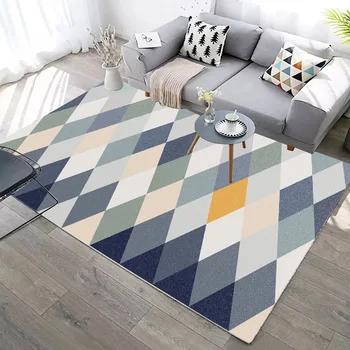 Šiuolaikinės paprasta kambarį kilimas Šiaurės ins geometrinis modelis grindų kilimėlis namų parduotuvėje ekrane kilimas
